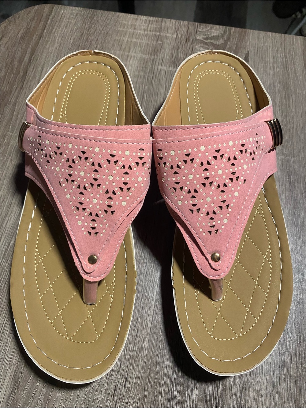 Pink Women's Thong Sandals - Comfortable Everyday Slide